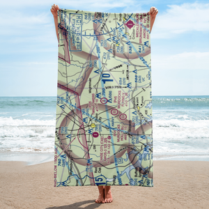 Twin Towers Airport (VA25) VFR Sectional Towel