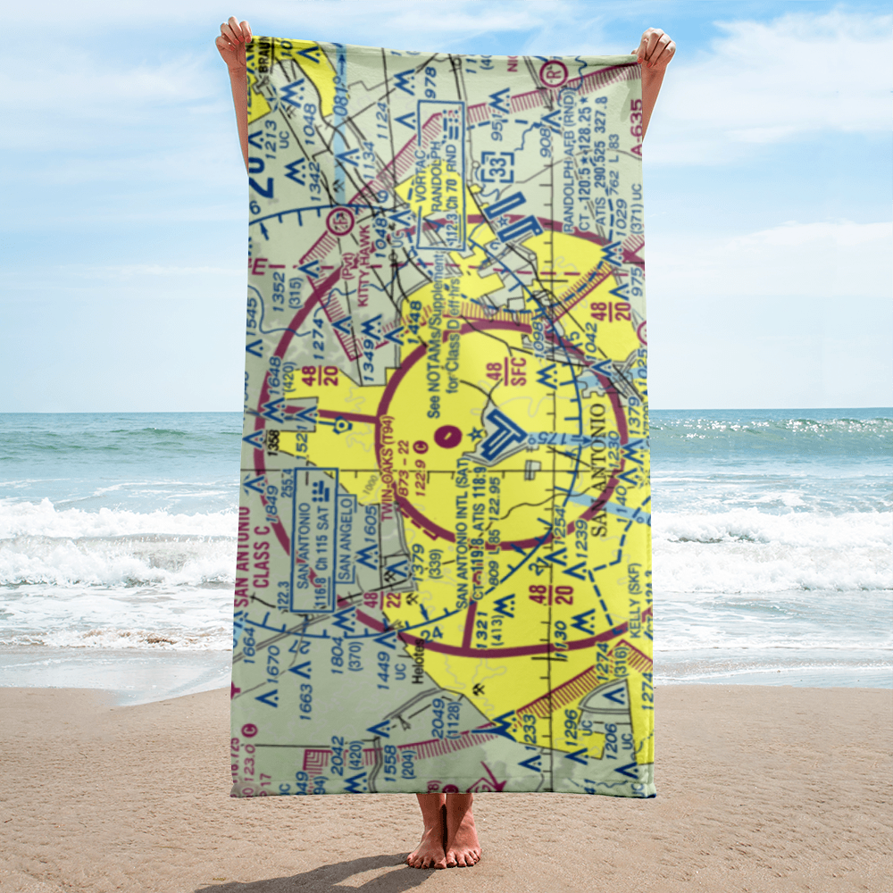 Twin-Oaks Airport (T94) VFR Sectional Towel 