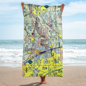 Twisted JS Airport (TX6) VFR Sectional Towel