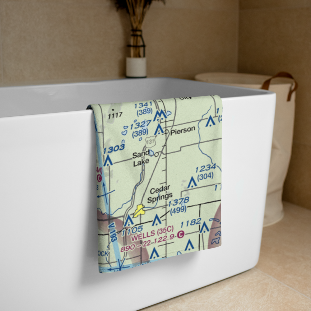 Tyrone Airport (MI67) VFR Sectional Towel 