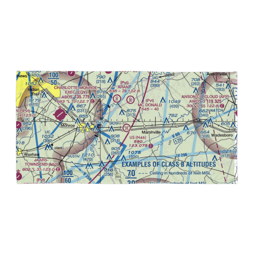 U S Heliport (N46) VFR Sectional Towel 