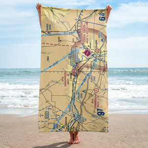 Underwood Airport (44WY) VFR Sectional Towel
