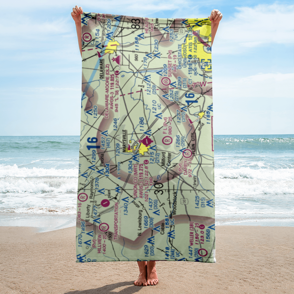 Union County Airport (MRT) VFR Sectional Towel 