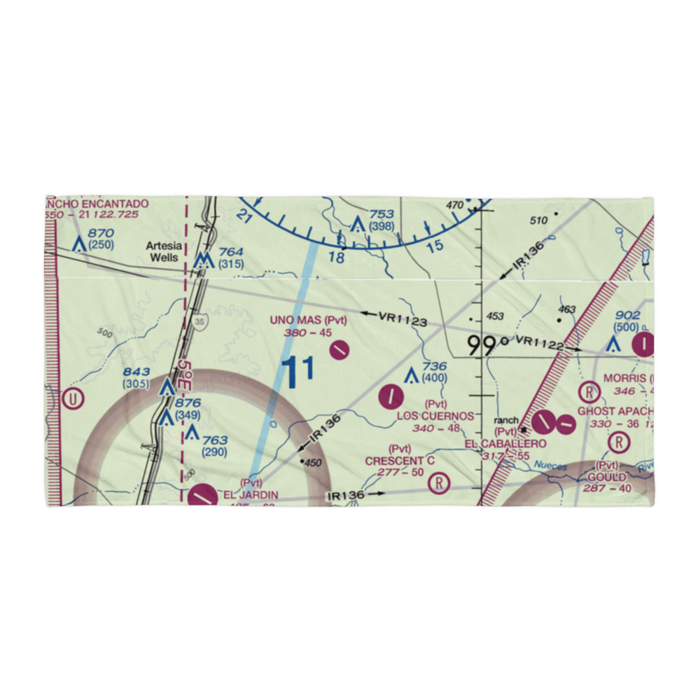 Uno Mas Ranch Airport (5TS1) VFR Sectional Towel 