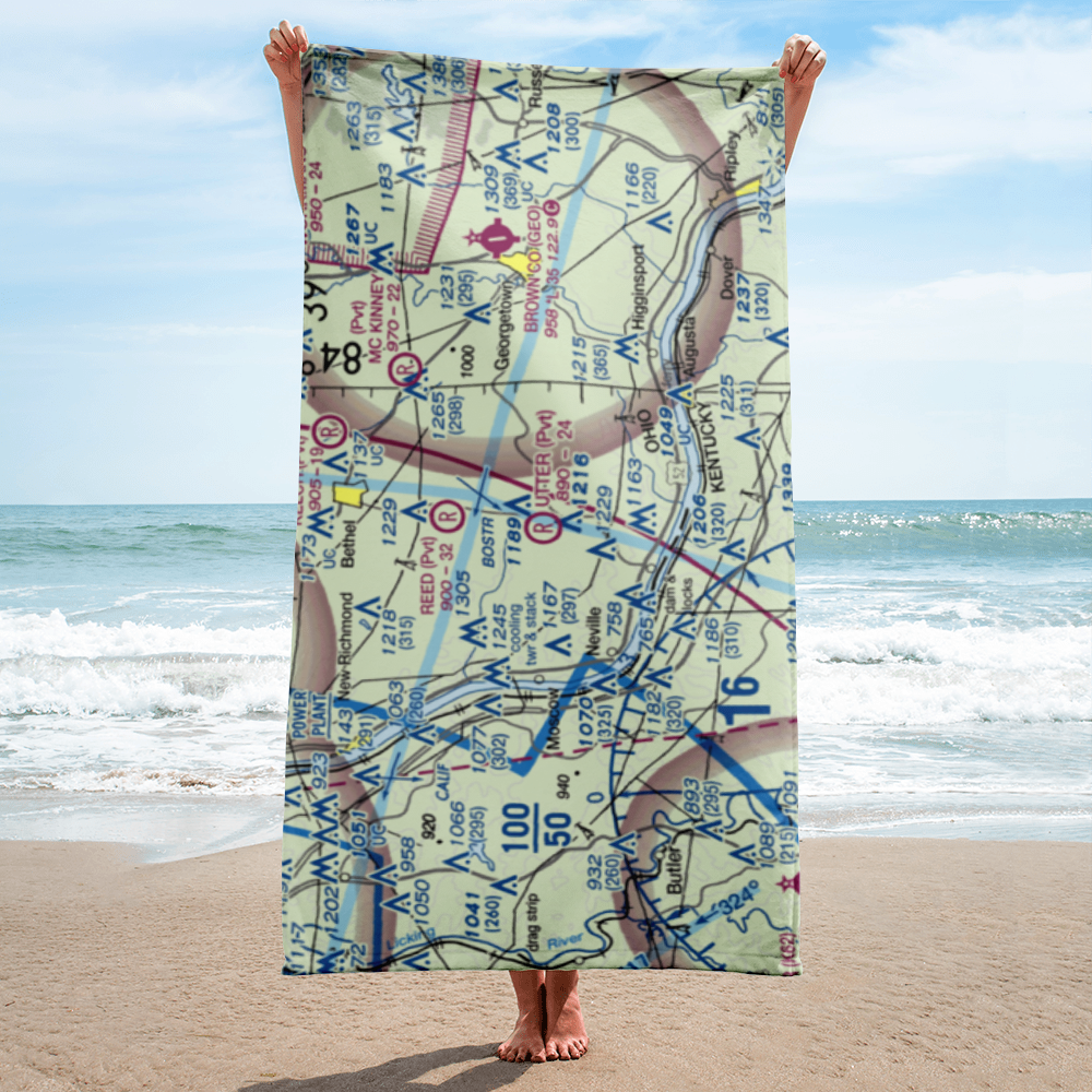Utter Field (2OA7) VFR Sectional Towel 