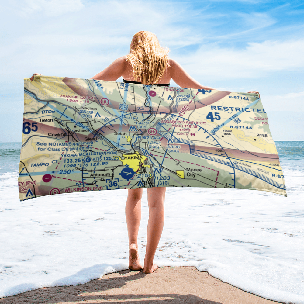 Vagabond Army Heliport (FCT) VFR Sectional Towel 