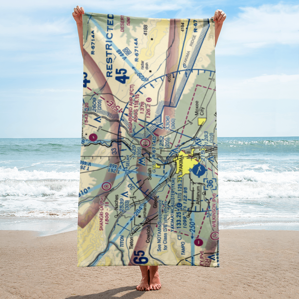 Vagabond Army Heliport (FCT) VFR Sectional Towel 