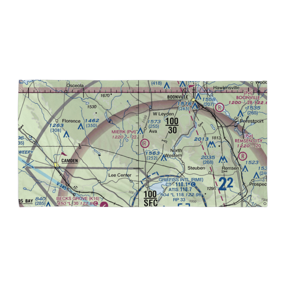 Valenty Mierek Airport (NY59) VFR Sectional Towel 