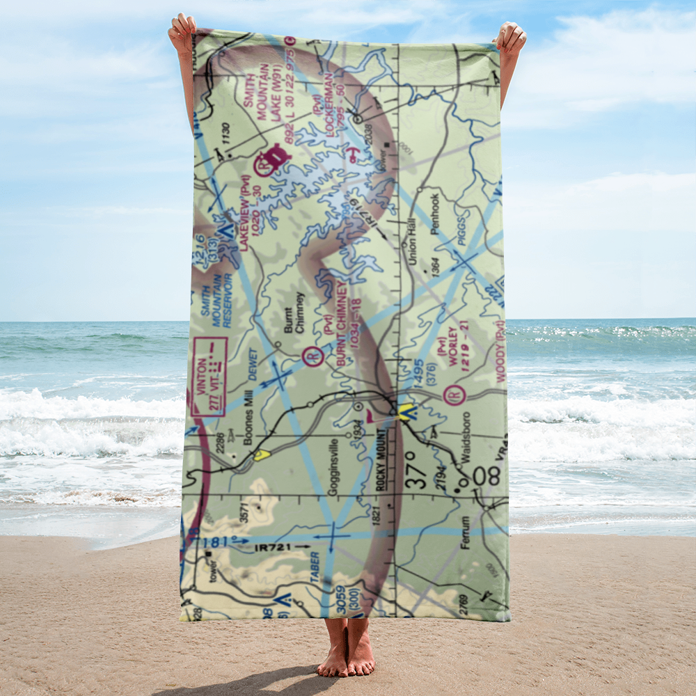 Venning's Landing Airport (VG53) VFR Sectional Towel 