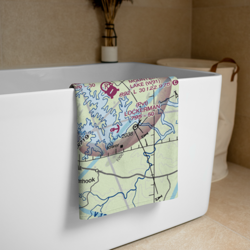 Venning's Landing Airport (VG53) VFR Sectional Towel 