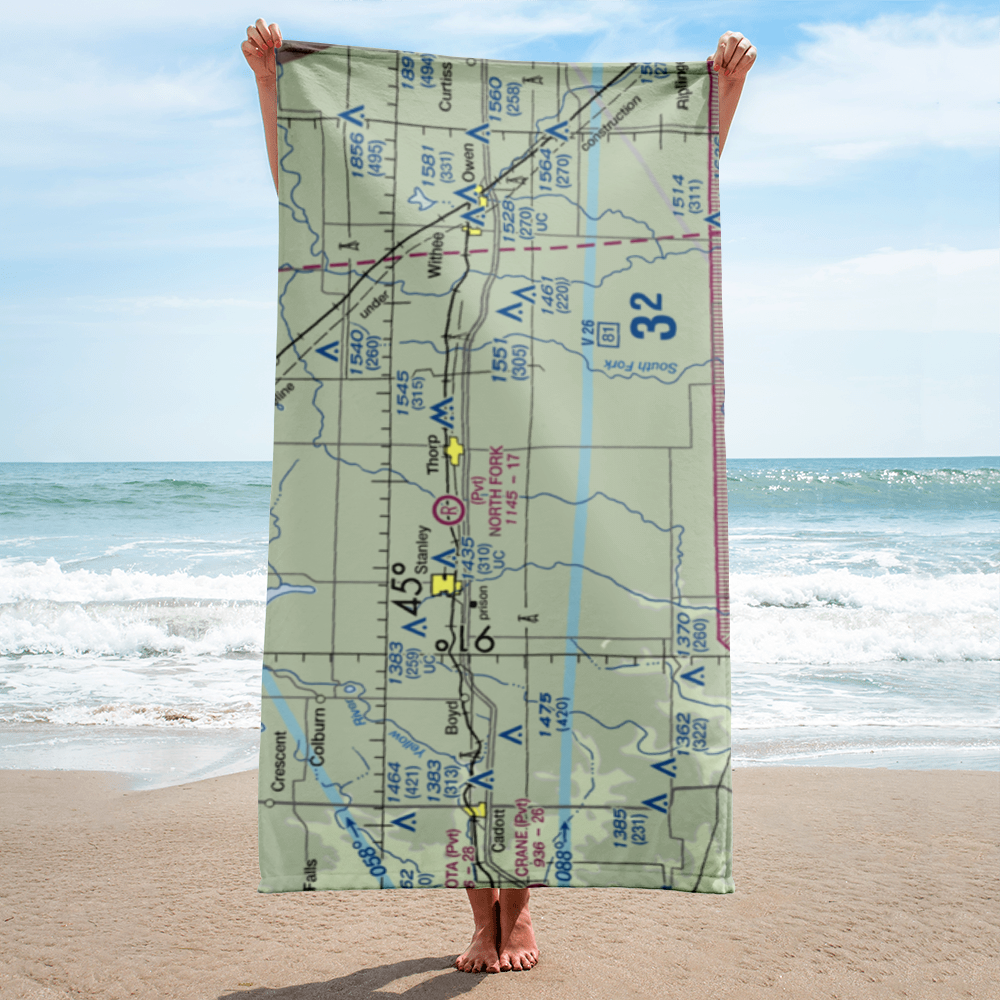 Vern Air Park (WS60) VFR Sectional Towel 