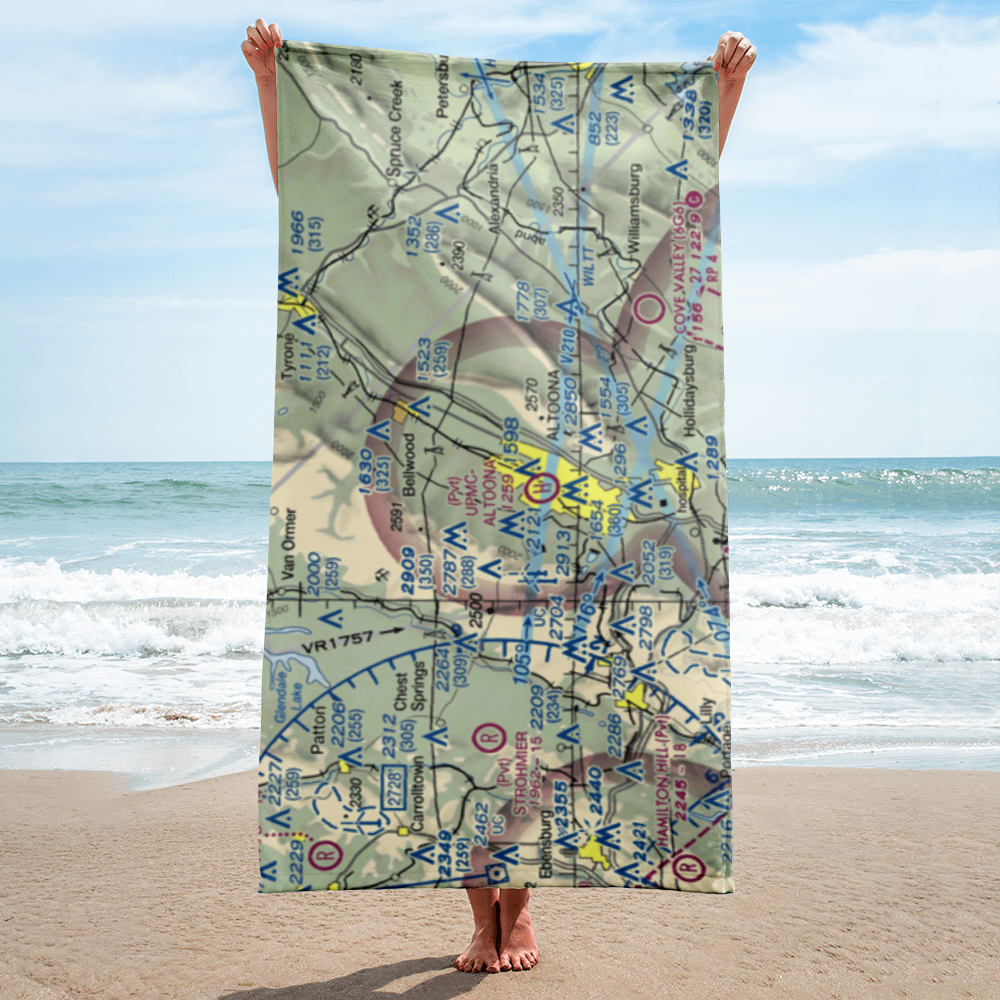 Vicars Private Airport (PS15) VFR Sectional Towel 