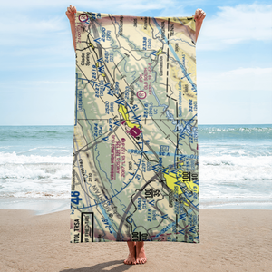 Virginia Highlands Airport (VJI) VFR Sectional Towel