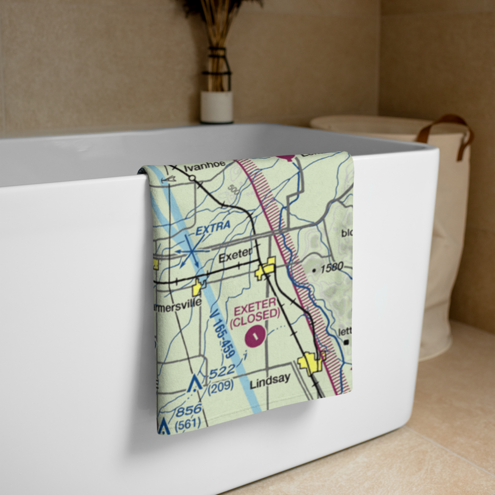 Visalia Municipal Airport (VIS) VFR Sectional Towel 