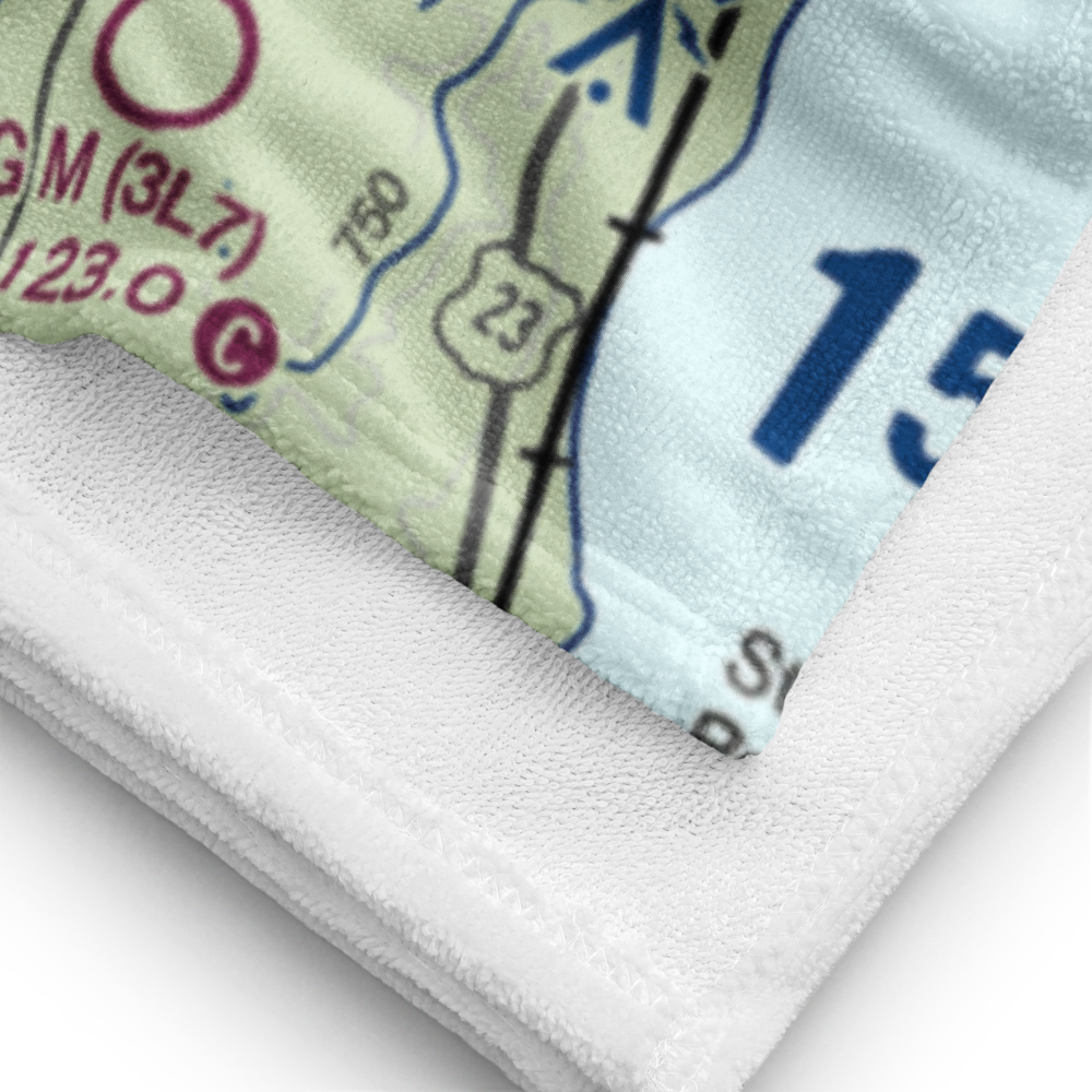 Vlachos Acres Airport (1MI8) VFR Sectional Towel 