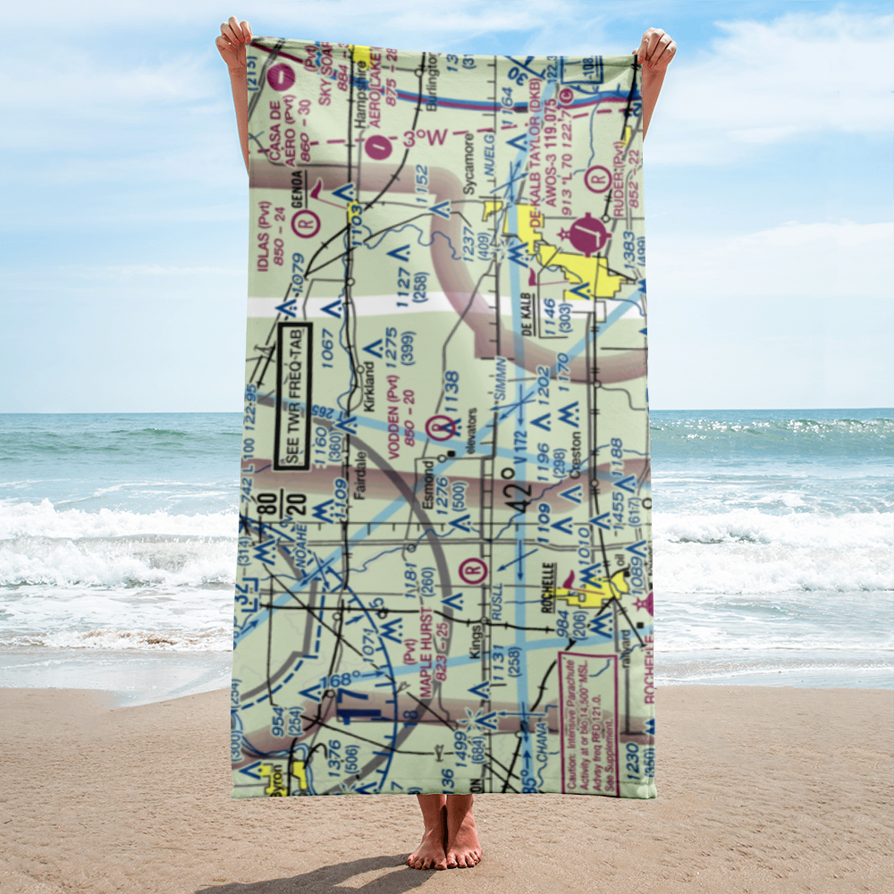 Vodden Airport (IS15) VFR Sectional Towel 