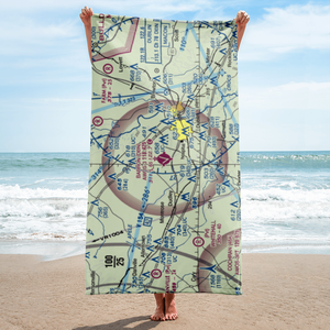 W H 'Bud' Barron Airport (DBN) VFR Sectional Towel