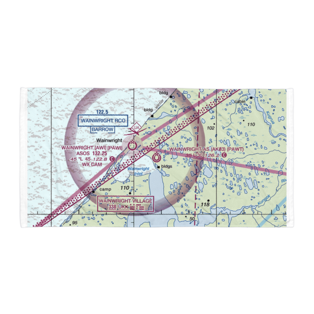 Wainwright Air Station (AK03) VFR Sectional Towel 