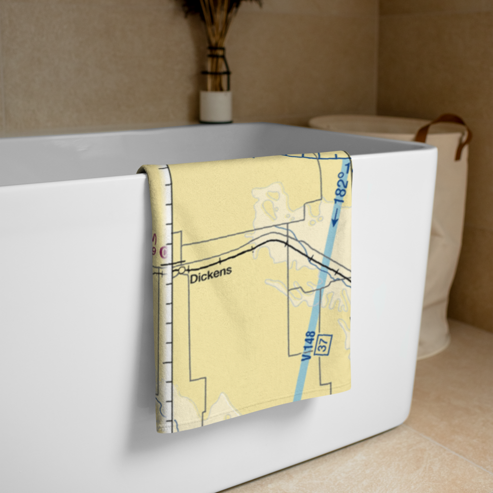 Wallace Municipal Airport (64V) VFR Sectional Towel 