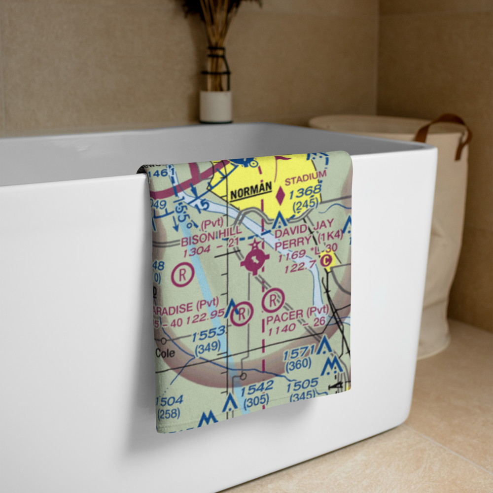 Warbonnet Airport (8OK1) VFR Sectional Towel 