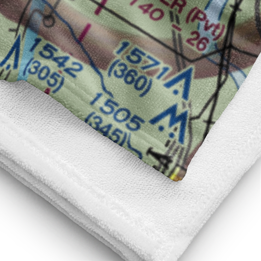 Warbonnet Airport (8OK1) VFR Sectional Towel 