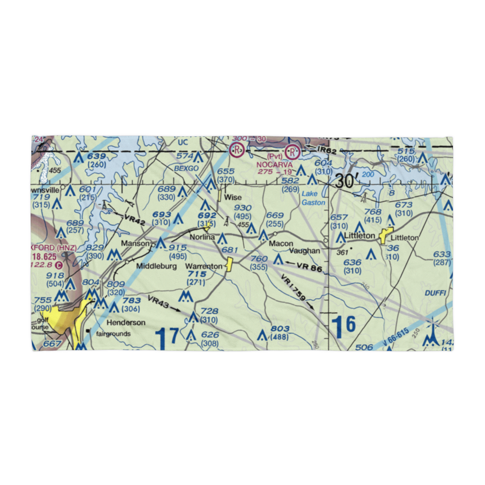 Warren County Airport (US-0028) VFR Sectional Towel 