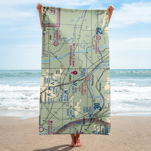 Washburn Municipal Airport (5C8) VFR Sectional Towel