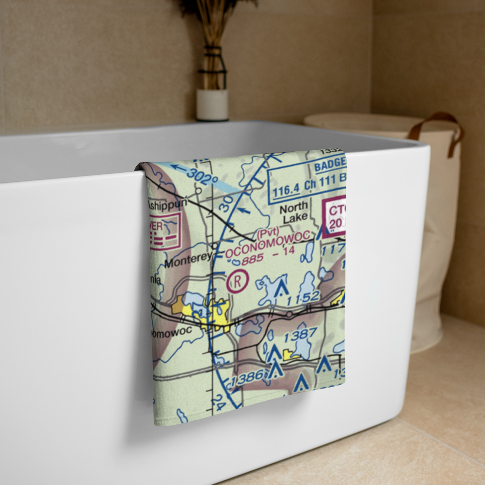 Watertown Municipal Airport (RYV) VFR Sectional Towel 