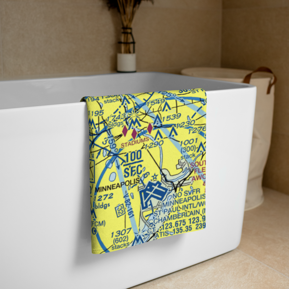 Wayzata Bay Landing Seaplane Base (MN37) VFR Sectional Towel 