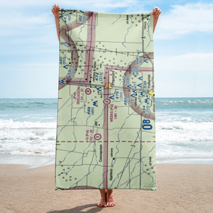 Weeks Airport (8TX8) VFR Sectional Towel