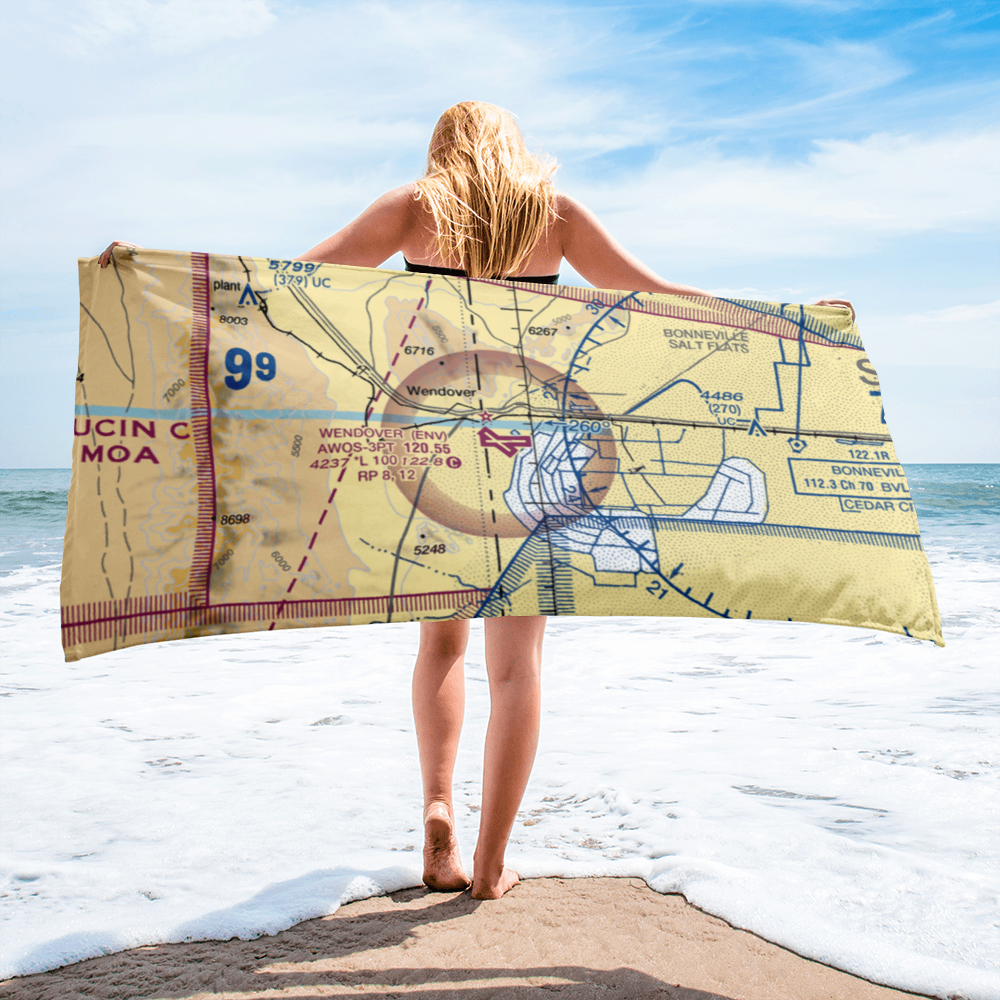Wendover Airport (ENV) VFR Sectional Towel 