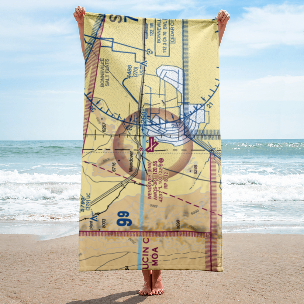 Wendover Airport (ENV) VFR Sectional Towel 