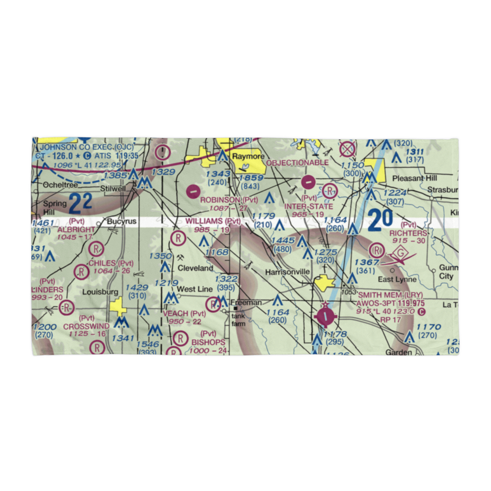 West Aero Ranch Airport (6MO9) VFR Sectional Towel 