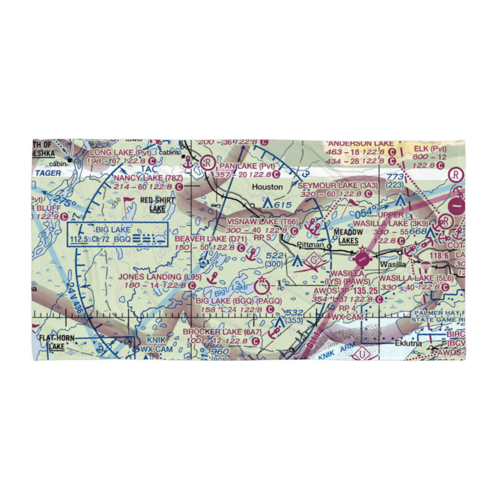 West Beaver Seaplane Base (AA01) VFR Sectional Towel 