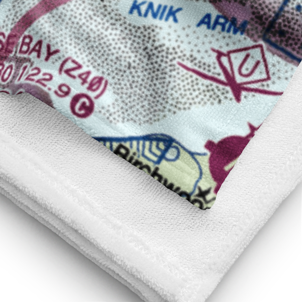 West Papoose Lake Airpark (44AK) VFR Sectional Towel 