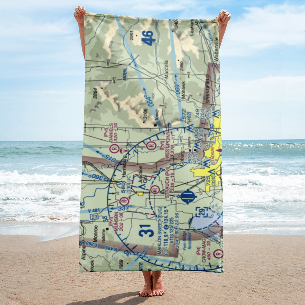 West Point Airport (OR45) VFR Sectional Towel 