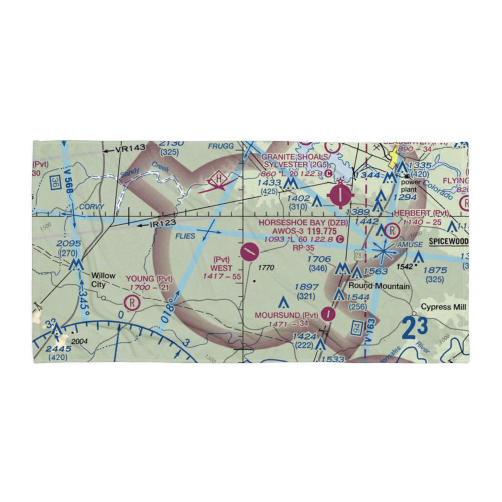 West Ranch Airport (XS75) VFR Sectional Towel 