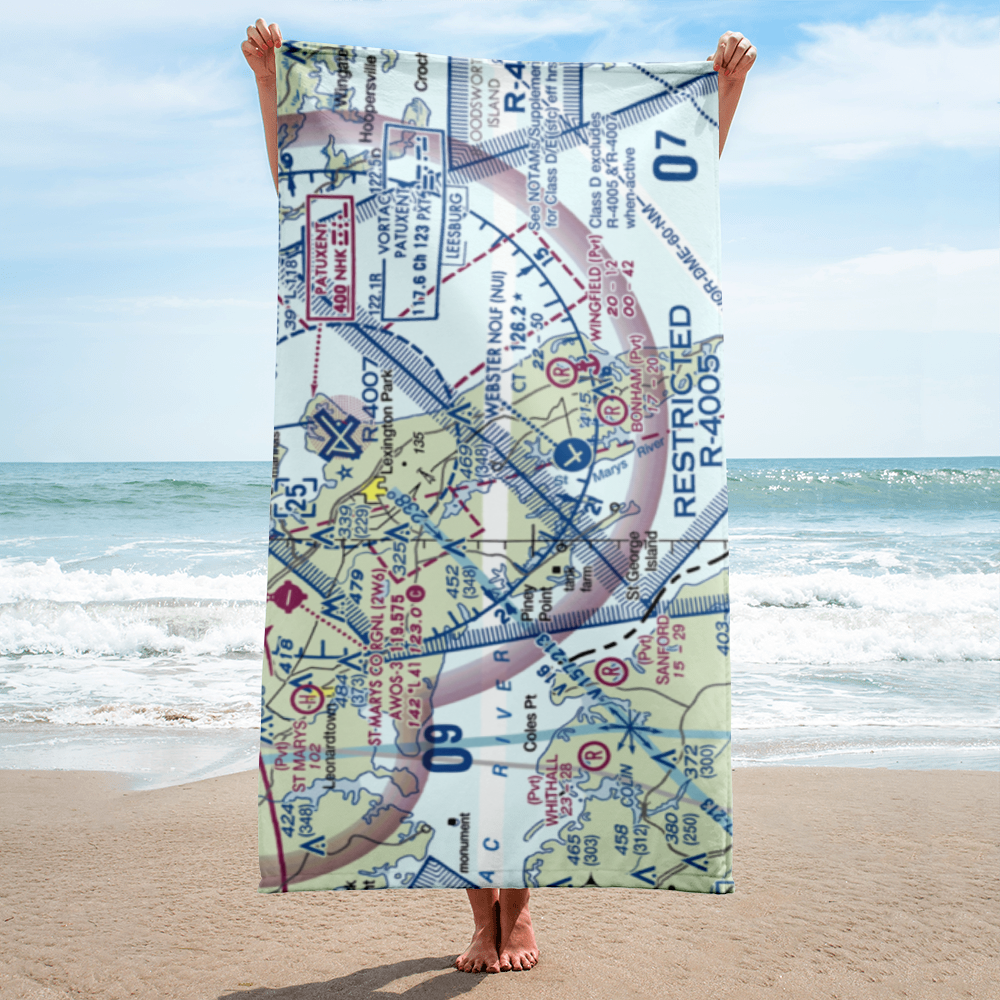 West St Mary's Airport (3MD6) VFR Sectional Towel 