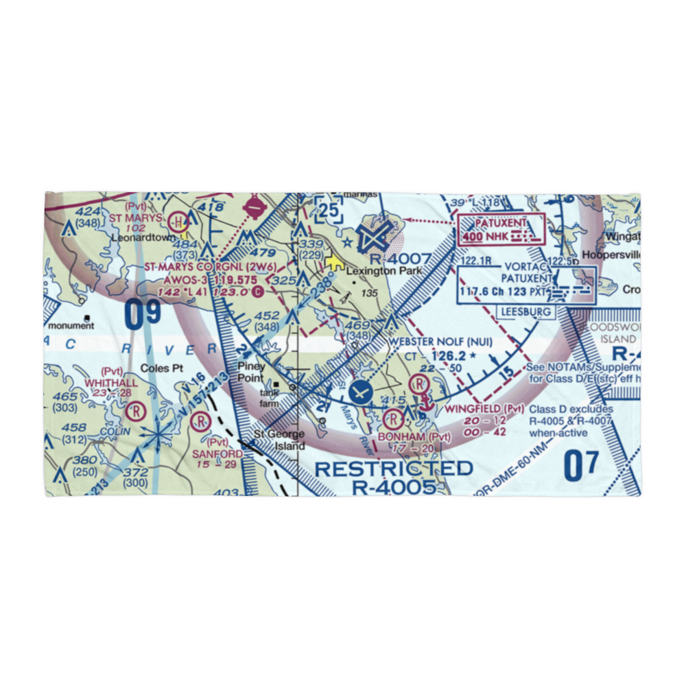 West St Mary's Airport (3MD6) VFR Sectional Towel 