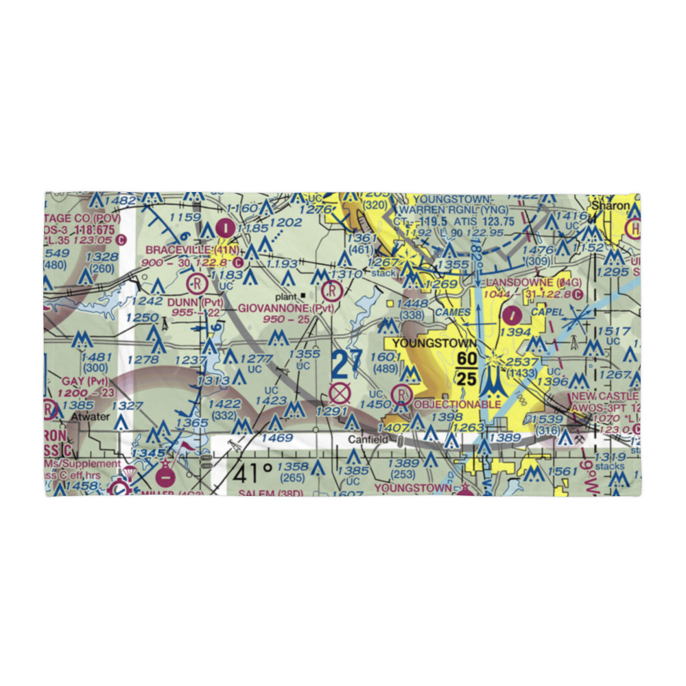 Wetzl Airport (46OH) VFR Sectional Towel 
