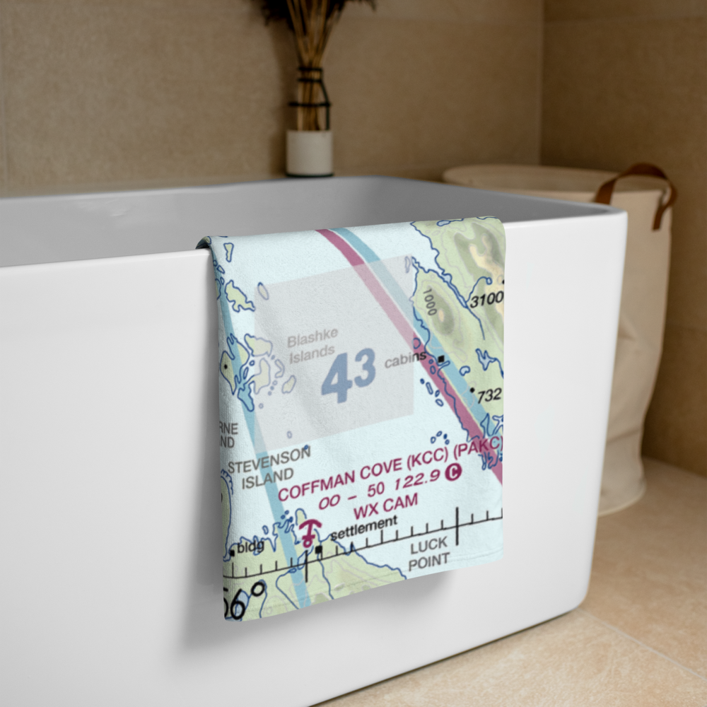 Whale Pass Seaplane Float Harbor Facility (96Z) VFR Sectional Towel 