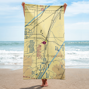 Wheatland County At Harlowton Airport (HWQ) VFR Sectional Towel