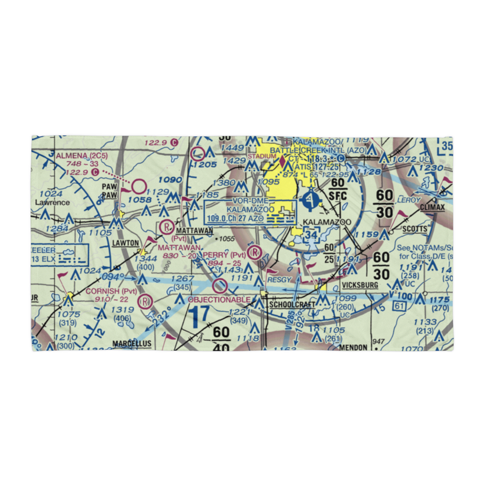 Whitcomb Field (4MI4) VFR Sectional Towel 