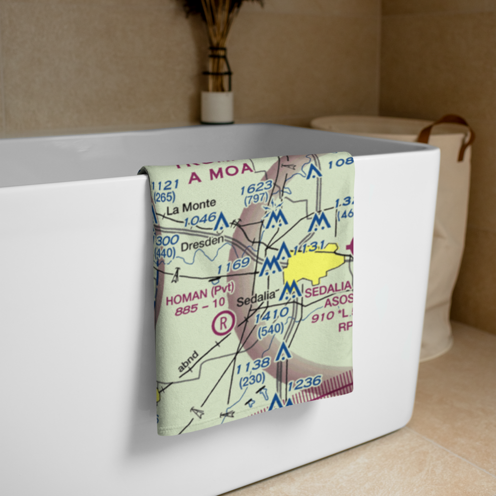 Whiteman Air Force Base (SZL) VFR Sectional Towel 