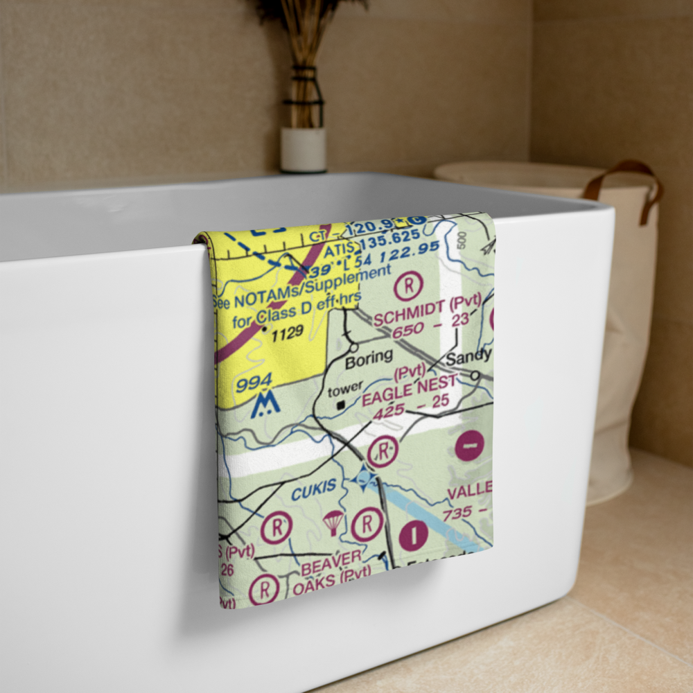 Wiley's Seaplane Base (2OG3) VFR Sectional Towel 