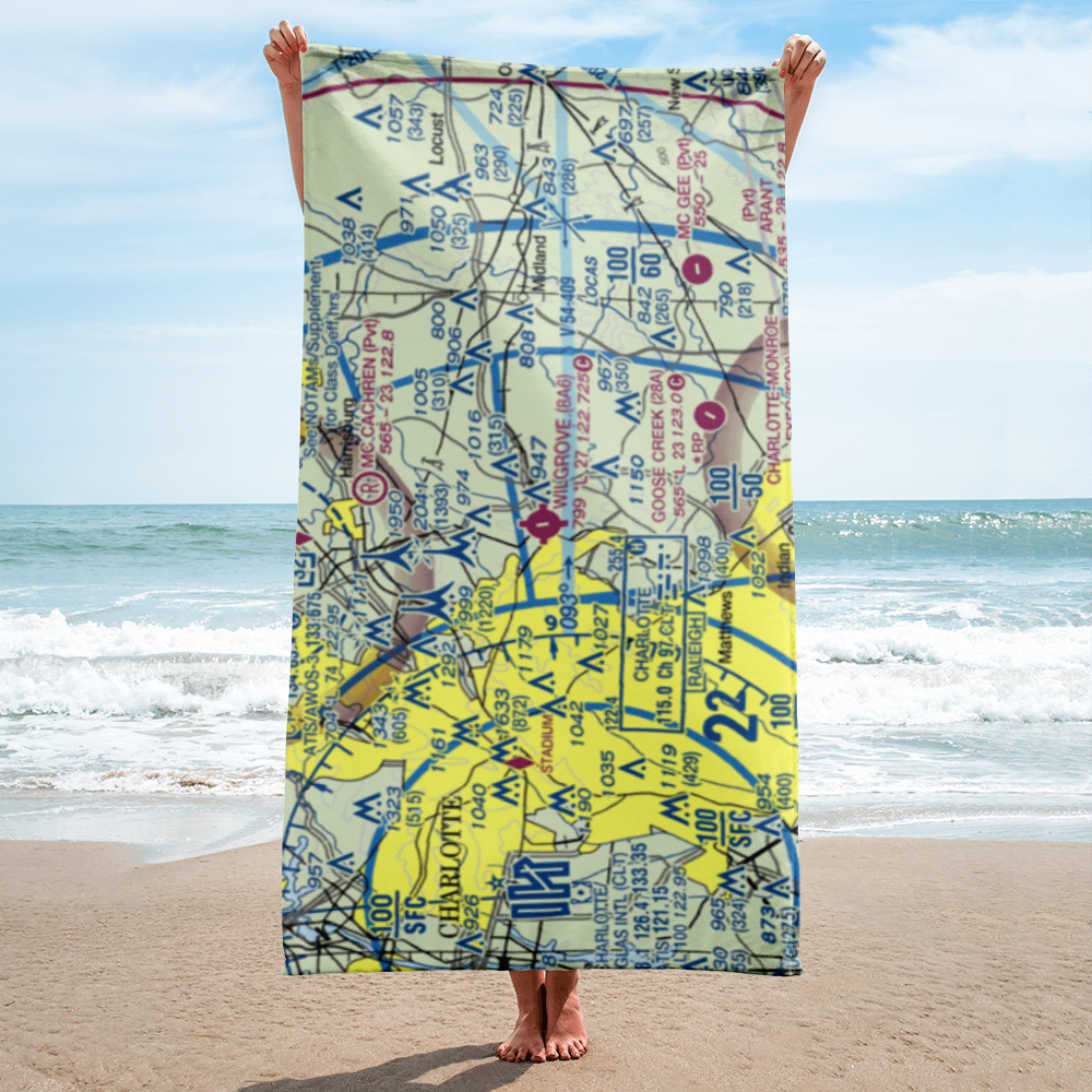 Wilgrove Air Park (8A6) VFR Sectional Towel 