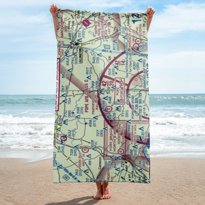 William Irving Lewis Airport (09NC) VFR Sectional Towel