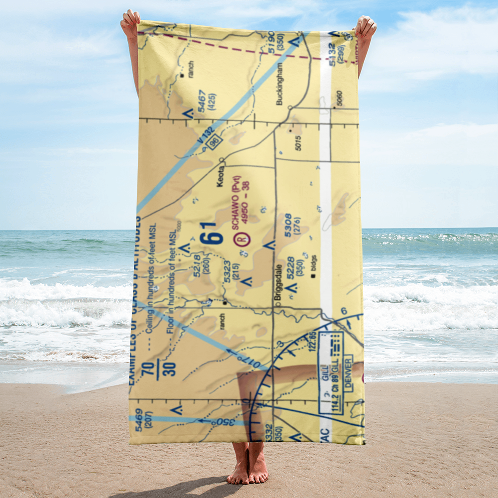 William Leon Schawo Airport (8CO2) VFR Sectional Towel 