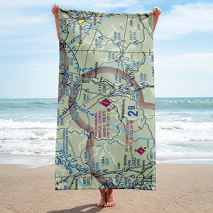 Williamsburg Whitley County Airport (BYL) VFR Sectional Towel