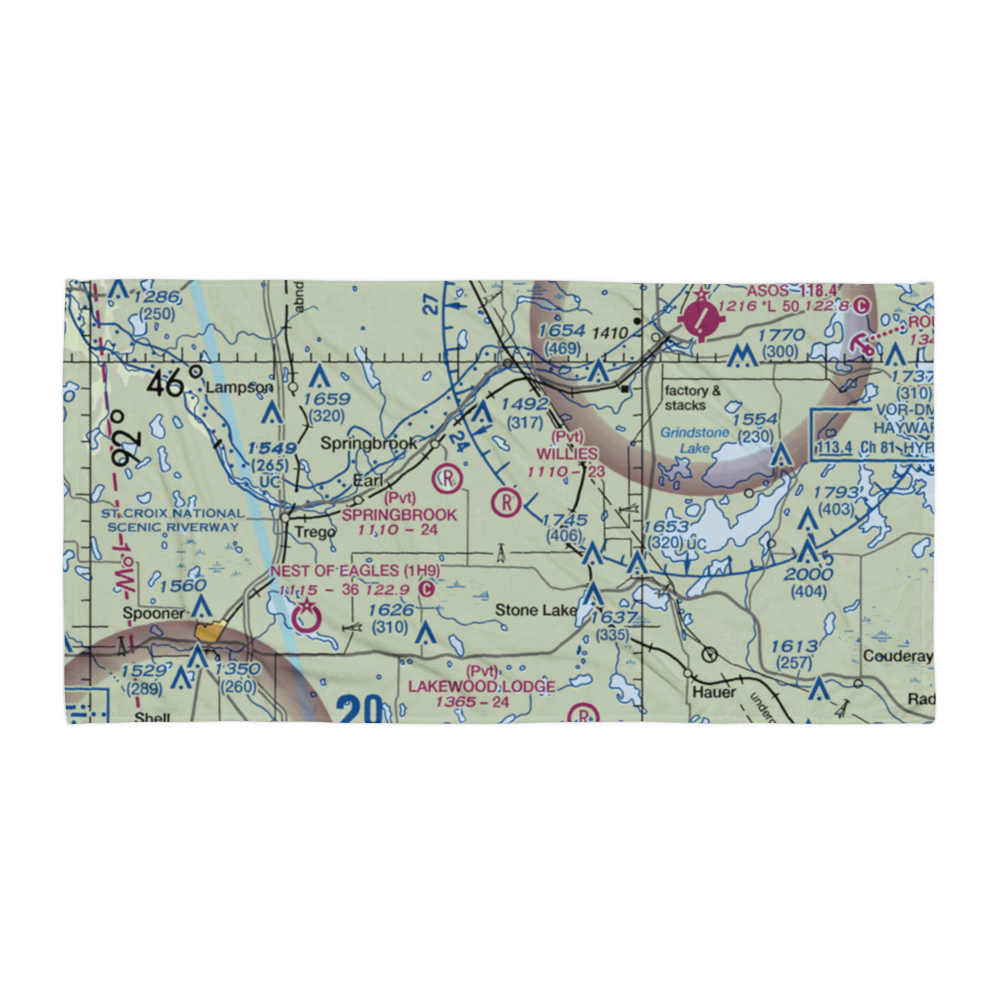 Willie's Airport (23WN) VFR Sectional Towel 